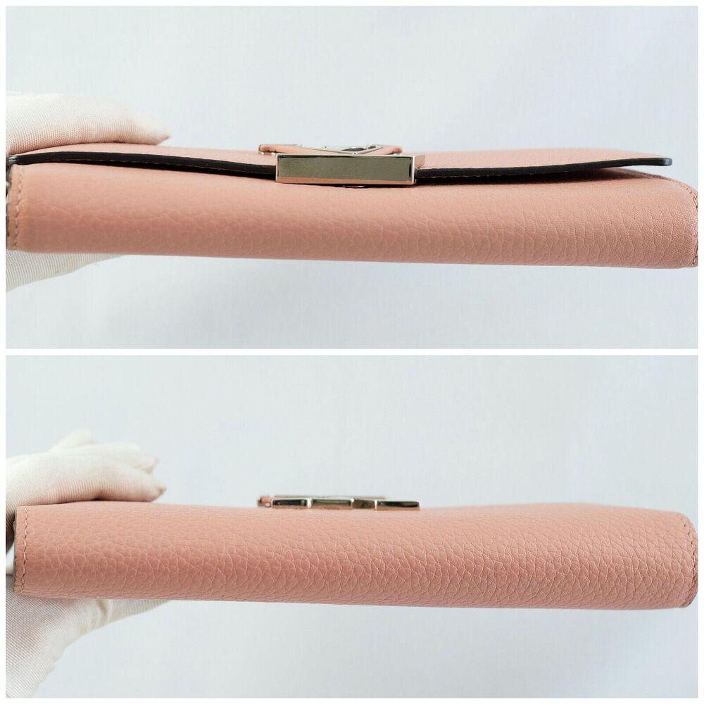 Louis Vuitton Capucines Wallet Pink Calfskin Leather  date code# MI2177 - Picture 13 of 13